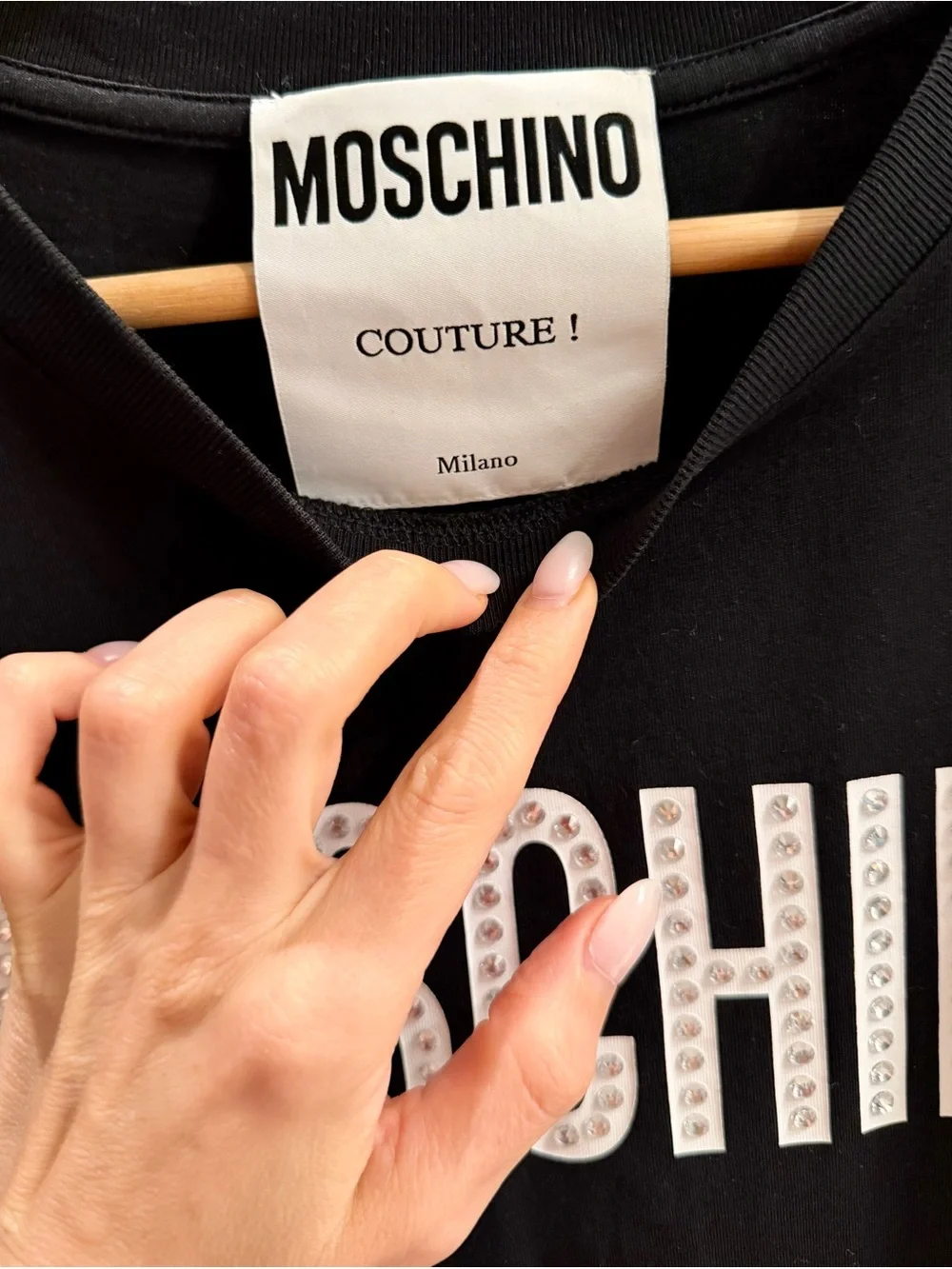 Moschino black crewneck